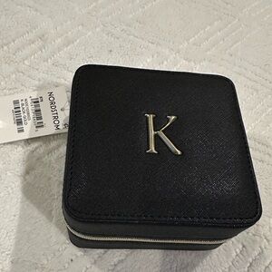 NWT Nordstrom Elegant Black Jewelry Case